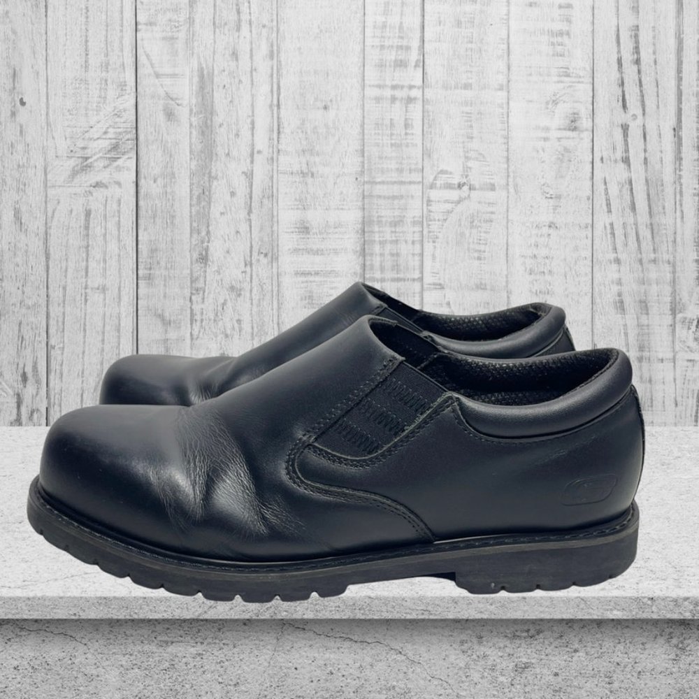 COPY - Skechers Cottonwood Goddard Men's Non-Safety Leather Work Shoes fits lik…